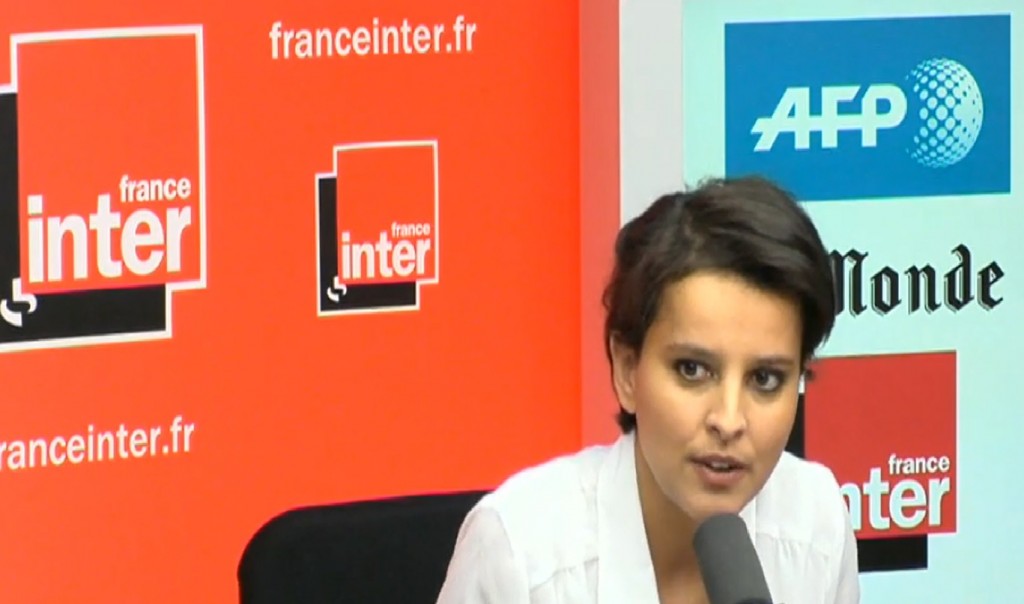 Najat Vallaud-Belkacem sur France Inter ce dimanche 21 avril 2013