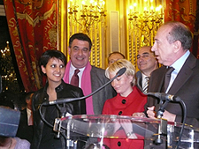 avec T. Philip, G. Kepenekian, Caroline et Gérard Collomb
