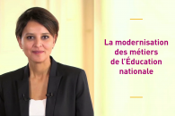 Modernisation des métiers de l’Éducation nationale – le message de la ministre