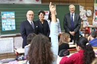 Laïcité : visite de l’école Aragon de Pantin avec Bernard Cazeneuve et Jean-Louis Bianco